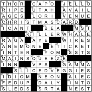 LA Times Crossword Answers Tuesday November 9th 2021