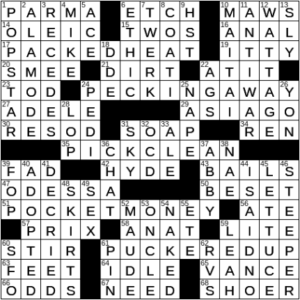 LA Times Crossword Answers Wednesday November 10th 2021