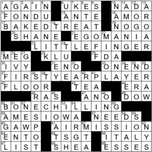 LA Times Crossword Answers Wednesday November 17th 2021