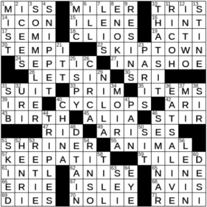 LA Times Crossword Answers Wednesday November 24th 2021