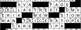 LA Times Crossword Answers Wednesday November 3rd 2021