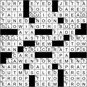 LA Times Crossword Answers Wednesday November 3rd 2021