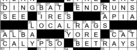 LA Times Crossword Answers Friday December 17th 2021