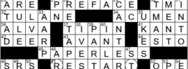 LA Times Crossword Answers Friday December 24th 2021