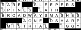 LA Times Crossword Answers Friday December 3rd 2021