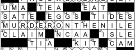 LA Times Crossword Answers Monday December 13th 2021