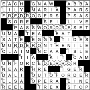 LA Times Crossword Answers Monday December 13th 2021