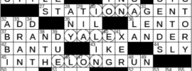 LA Times Crossword Answers Monday December 20th 2021