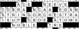 LA Times Crossword Answers Monday December 6th 2021