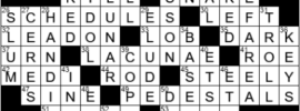 LA Times Crossword Answers Saturday December 25th 2021