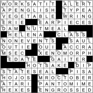 LA Times Crossword Answers Saturday December 4th 2021