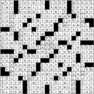 LA Times Crossword Answers Sunday December 26th 2021