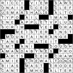 LA Times Crossword Answers Wednesday December 15th 2021