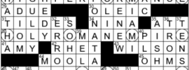 LA Times Crossword Answers Wednesday December 1st 2021