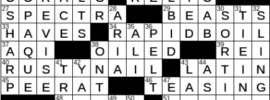 LA Times Crossword Answers Wednesday December 22nd 2021