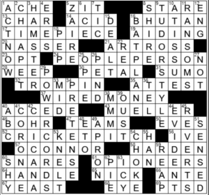 LA Times Crossword Answers Friday December 31st 2021