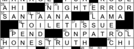 LA Times Crossword Answers Friday January 28th 2022