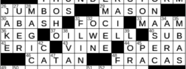 LA Times Crossword Answers Monday January 10th 2022