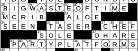 LA Times Crossword Answers Monday January 3rd 2022