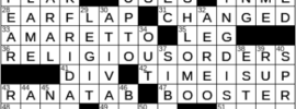 LA Times Crossword Answers Saturday January 8th 2022