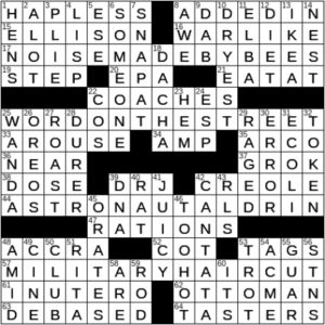 LA Times Crossword Answers Thursday January 6th 2022