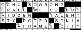 LA Times Crossword Answers Tuesday January 11th 2022