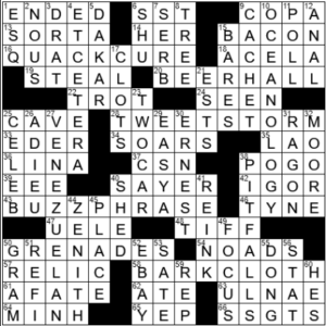 LA Times Crossword Answers Tuesday January 18th 2022