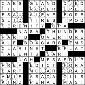 LA Times Crossword Answers Tuesday January 25th 2022