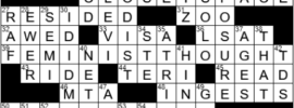 LA Times Crossword Answers Tuesday January 4th 2022