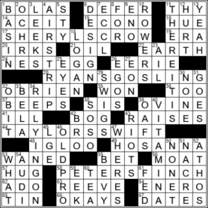 LA Times Crossword Answers Wednesday January 12th 2022