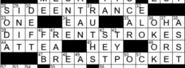LA Times Crossword Answers Wednesday January 26th 2022