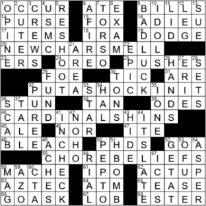 LA Times Crossword Answers Friday February 25th 2022