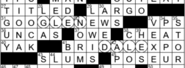 LA Times Crossword Answers Wednesday February 16th 2022