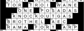LA Times Crossword Answers Friday March 4th 2022