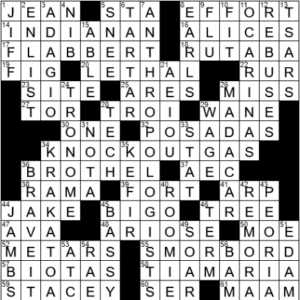 LA Times Crossword Answers Friday March 4th 2022