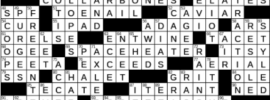 LA Times Crossword Answers Sunday March 27th 2022