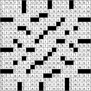 LA Times Crossword Answers Sunday March 6th 2022