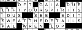 LA Times Crossword Answers Wednesday March 9th 2022