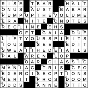 LA Times Crossword Answers Wednesday March 9th 2022