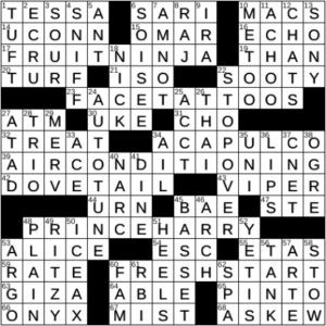 LA Times Crossword Answers Monday April 18th 2022