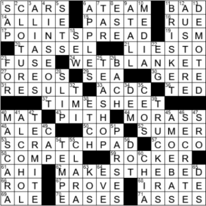 LA Times Crossword Answers Monday April 25th 2022