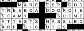 LA Times Crossword Answers Saturday April 2nd 2022