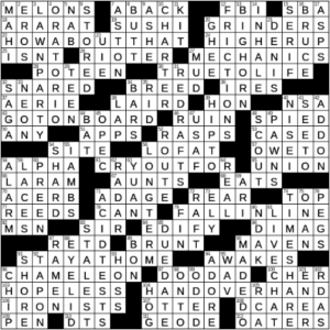 LA Times Crossword Answers Sunday April 10th 2022