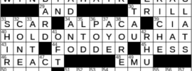 LA Times Crossword Answers Tuesday April 5th 2022