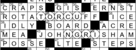 LA Times Crossword Answers Wednesday April 27th 2022