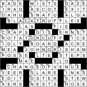 LA Times Crossword Answers Wednesday April 27th 2022