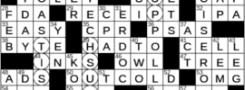LA Times Crossword Answers Wednesday April 6th 2022