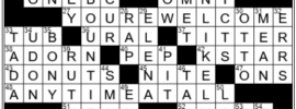 LA Times Crossword Answers Monday May 16th 2022