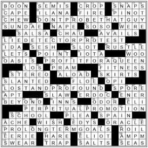 LA Times Crossword Answers Sunday May 22nd 2022
