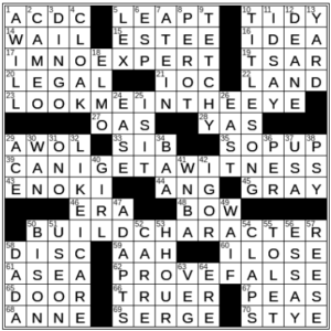 LA Times Crossword Answers Tuesday May 10th 2022